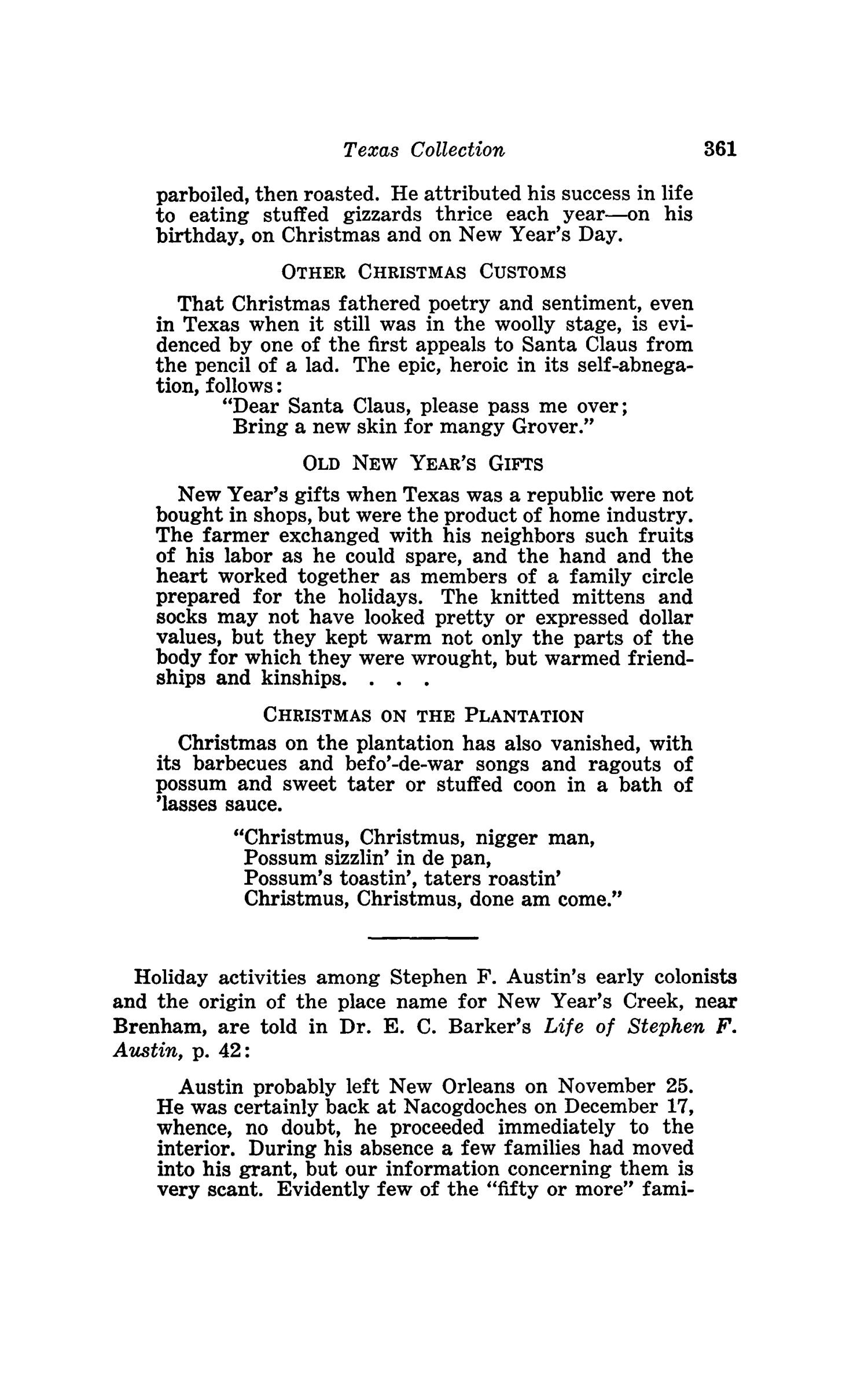 The Southwestern Historical Quarterly, Volume 44, July 1940 - April, 1941
                                                
                                                    361
                                                