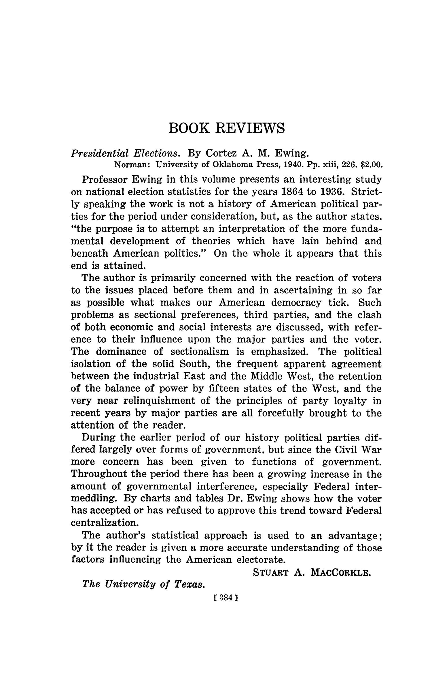 The Southwestern Historical Quarterly, Volume 44, July 1940 - April, 1941
                                                
                                                    384
                                                