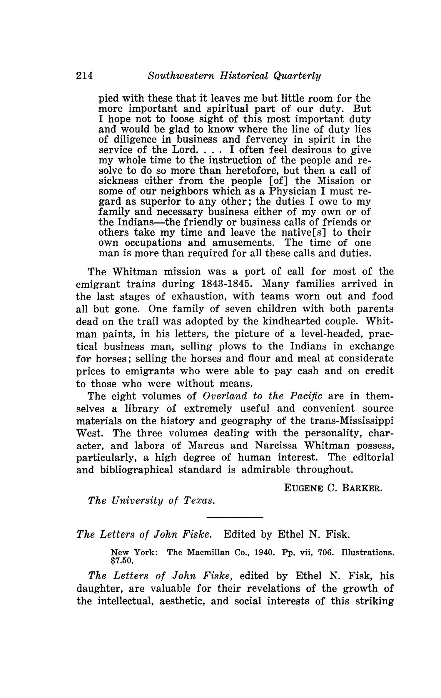 The Southwestern Historical Quarterly, Volume 45, July 1941 - April, 1942
                                                
                                                    214
                                                