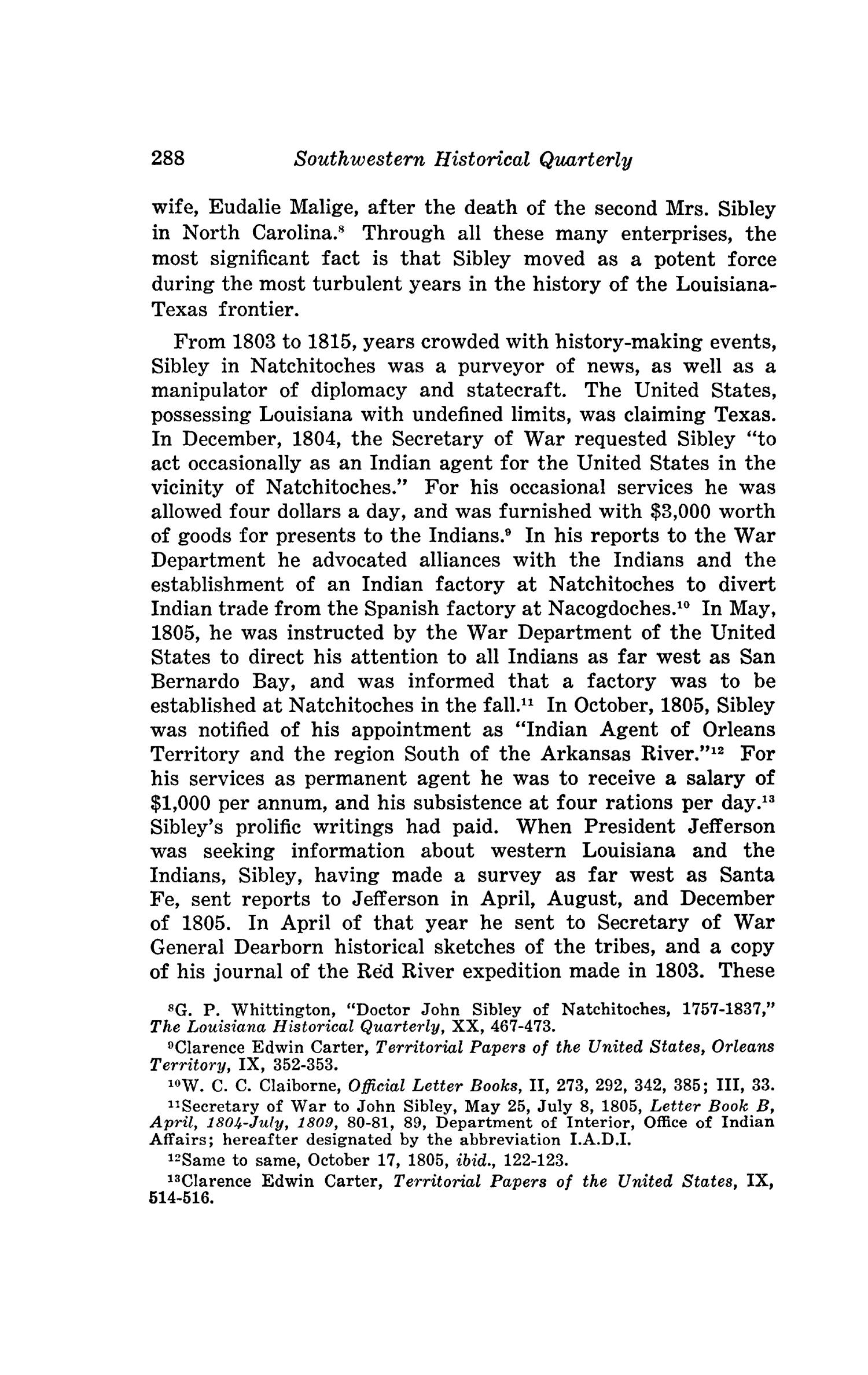 The Southwestern Historical Quarterly, Volume 45, July 1941 - April, 1942
                                                
                                                    288
                                                