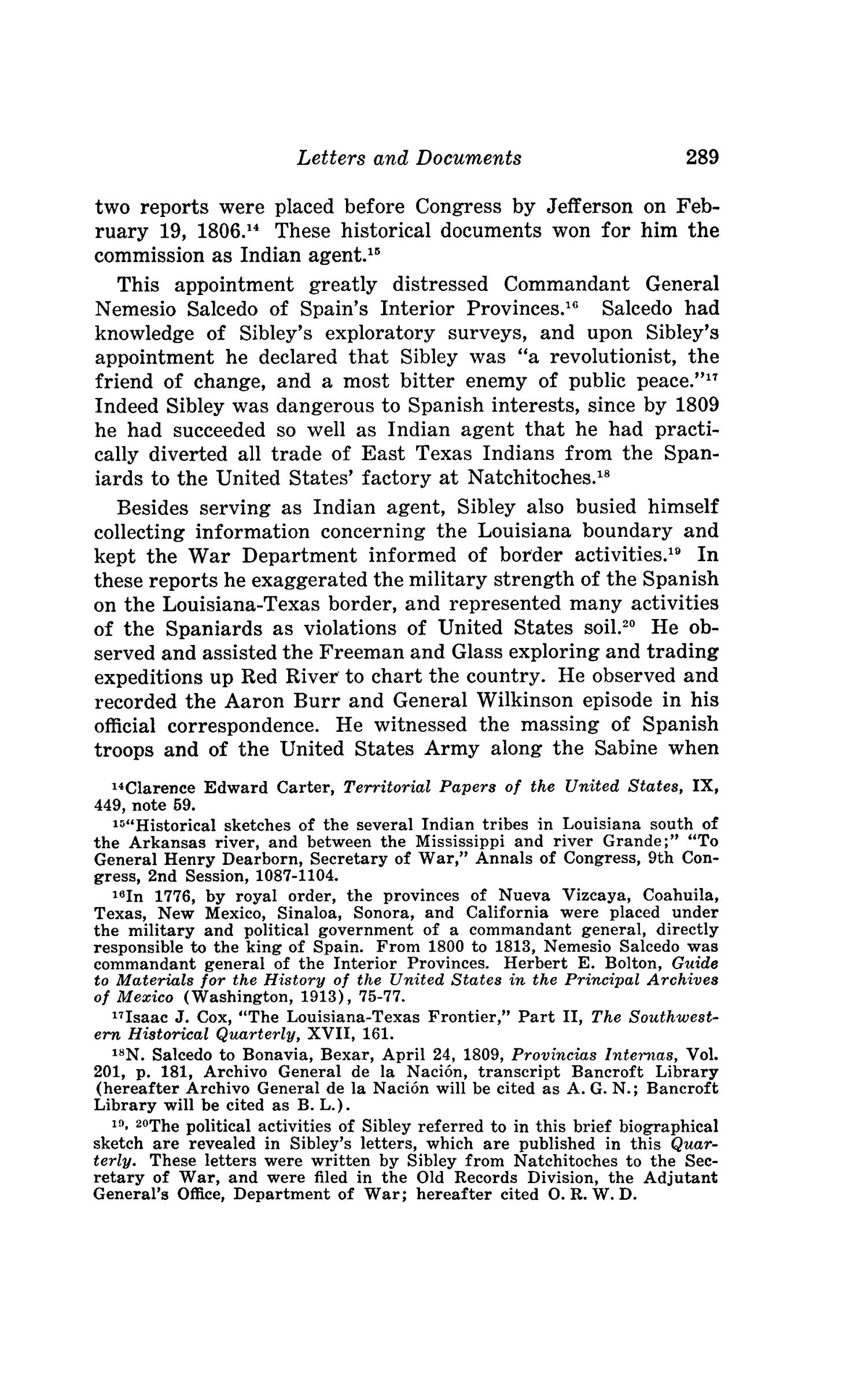 The Southwestern Historical Quarterly, Volume 45, July 1941 - April, 1942
                                                
                                                    289
                                                