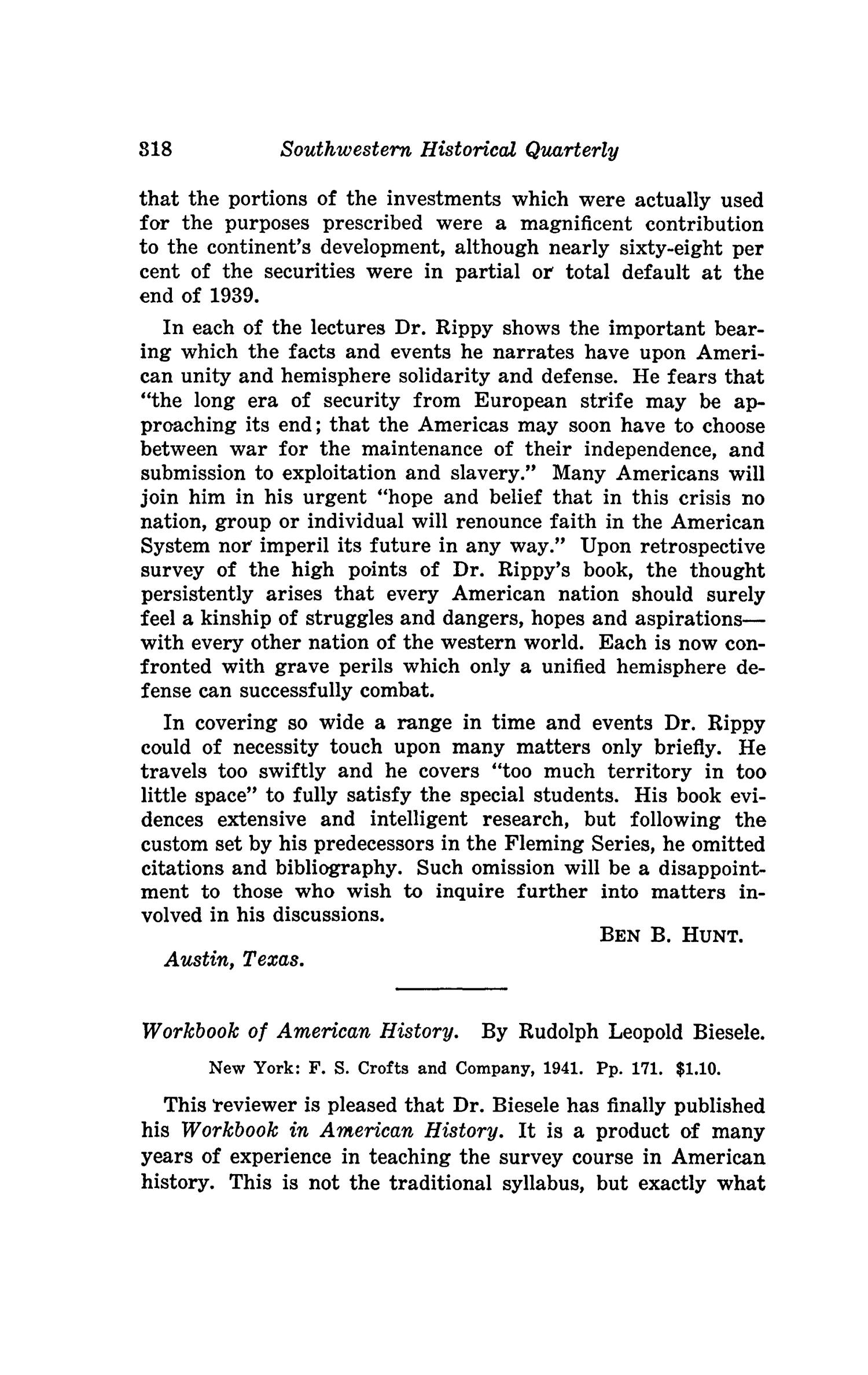 The Southwestern Historical Quarterly, Volume 45, July 1941 - April, 1942
                                                
                                                    318
                                                