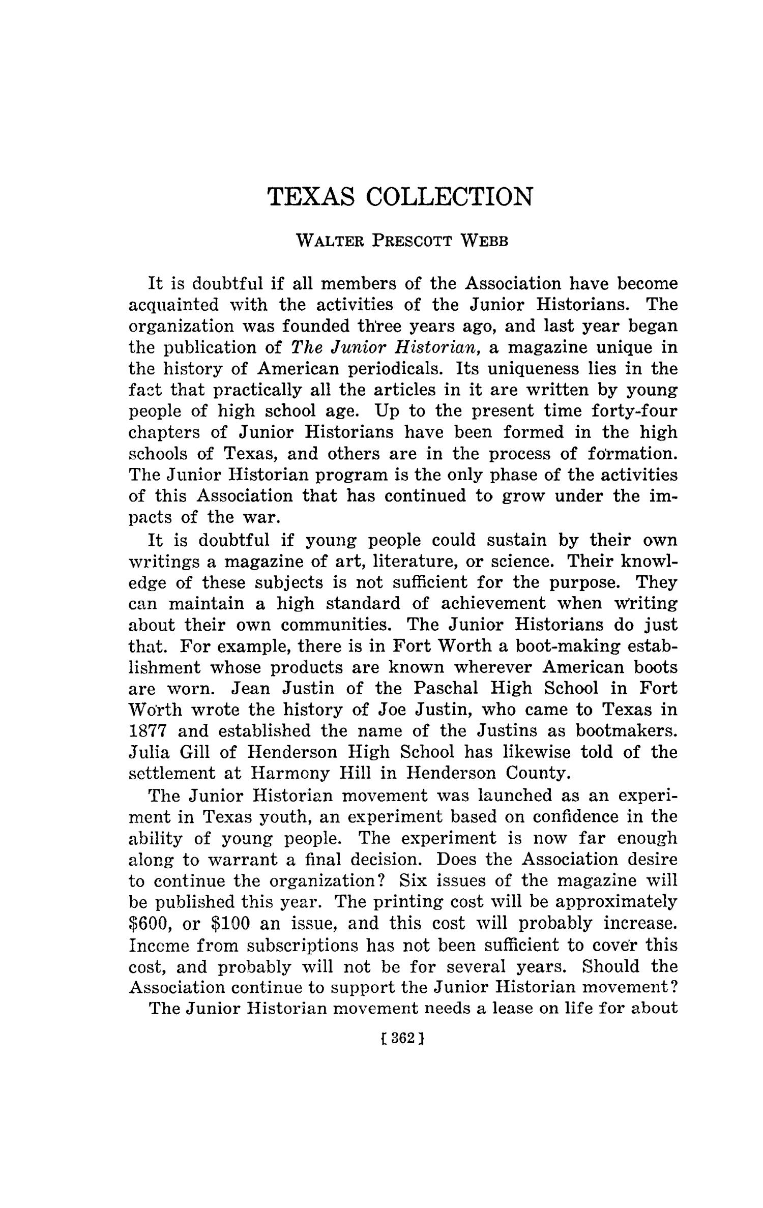 The Southwestern Historical Quarterly, Volume 45, July 1941 - April, 1942
                                                
                                                    362
                                                