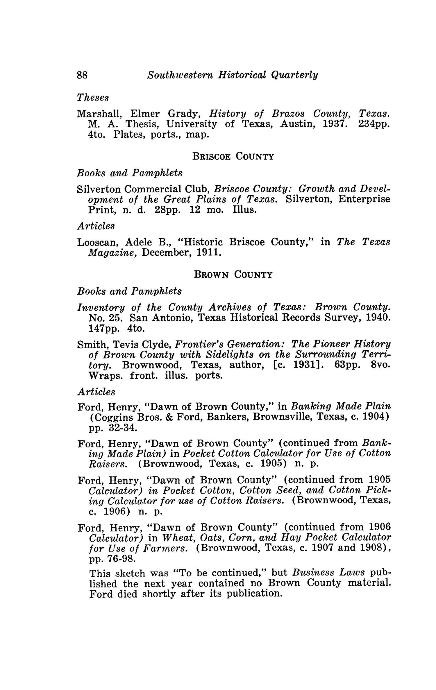 The Southwestern Historical Quarterly, Volume 45, July 1941 - April, 1942
                                                
                                                    88
                                                