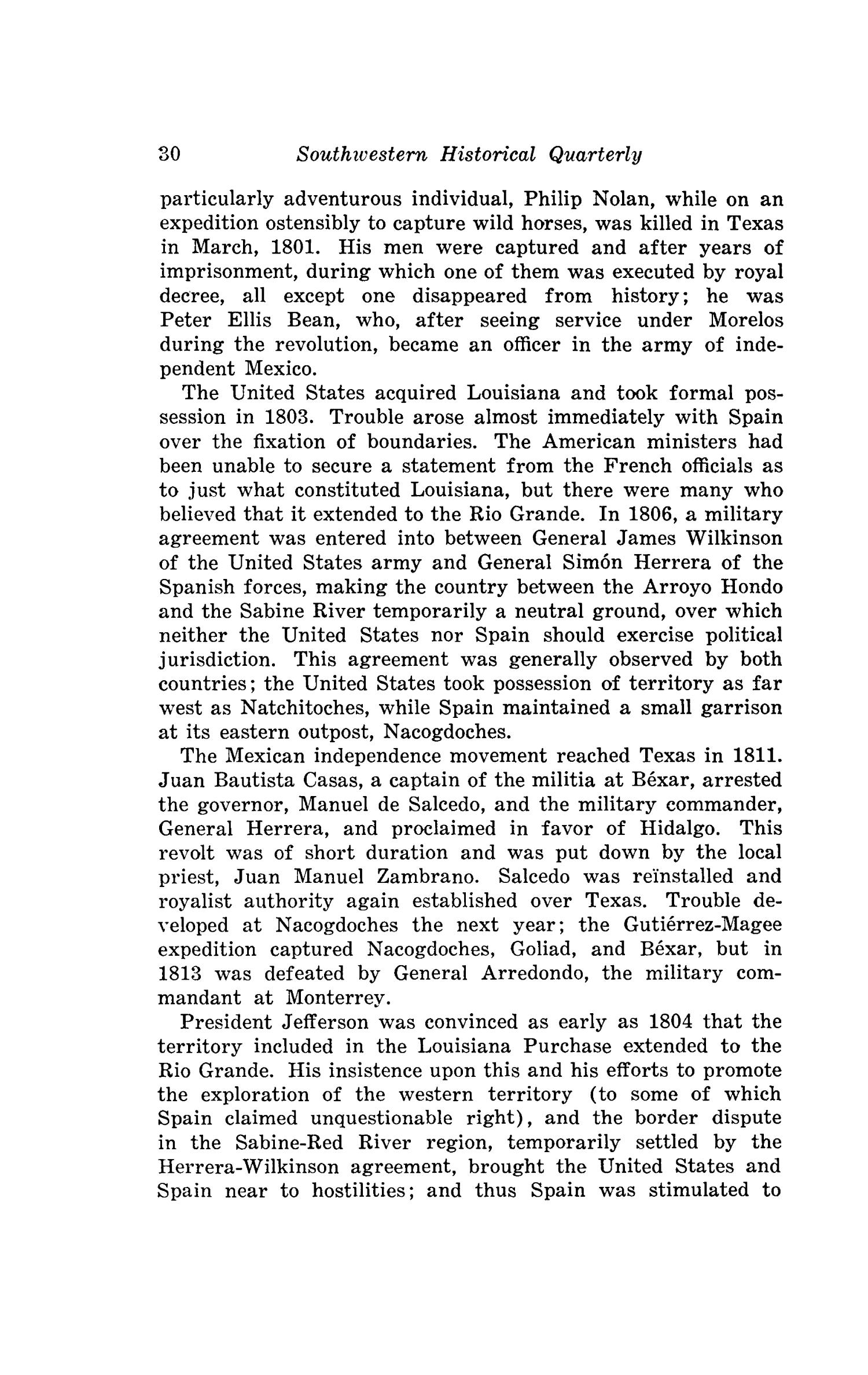 The Southwestern Historical Quarterly, Volume 47, July 1943 - April, 1944
                                                
                                                    30
                                                