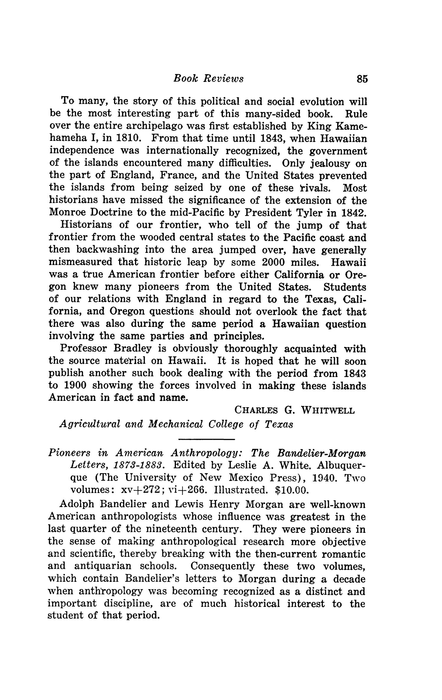 The Southwestern Historical Quarterly, Volume 47, July 1943 - April, 1944
                                                
                                                    85
                                                