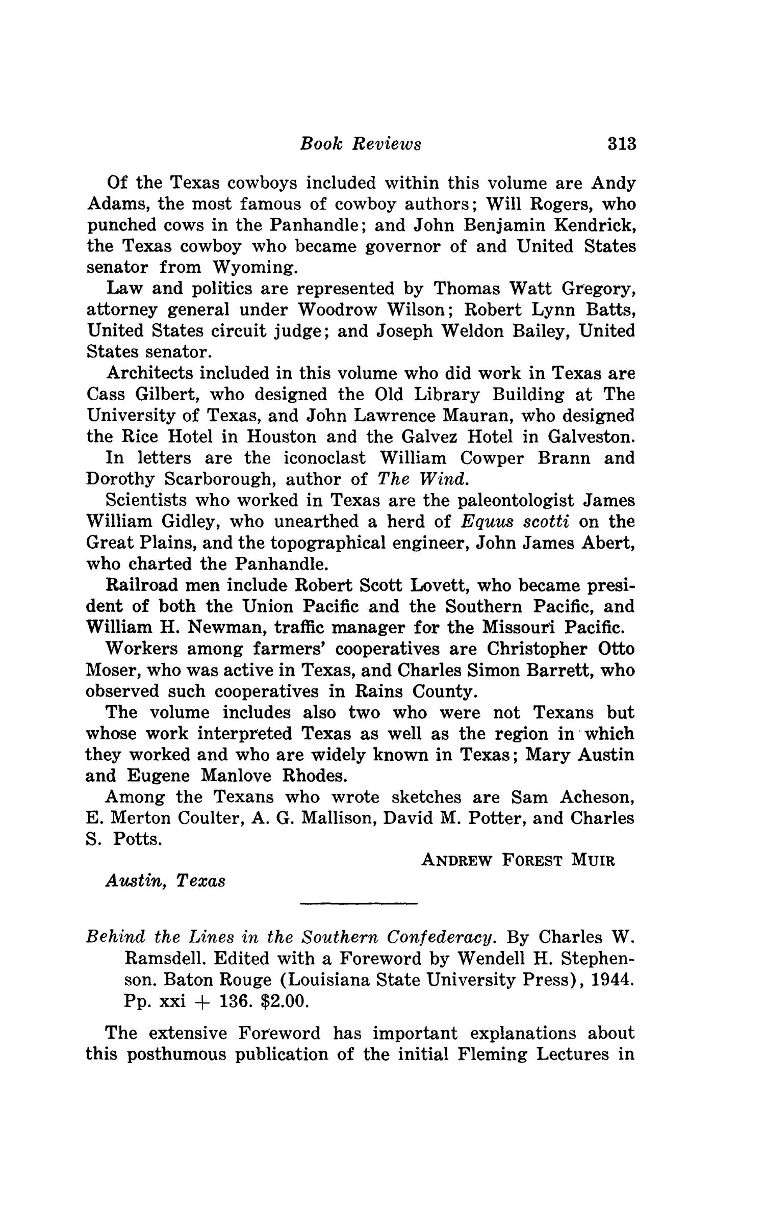 The Southwestern Historical Quarterly, Volume 48, July 1944 - April, 1945
                                                
                                                    313
                                                