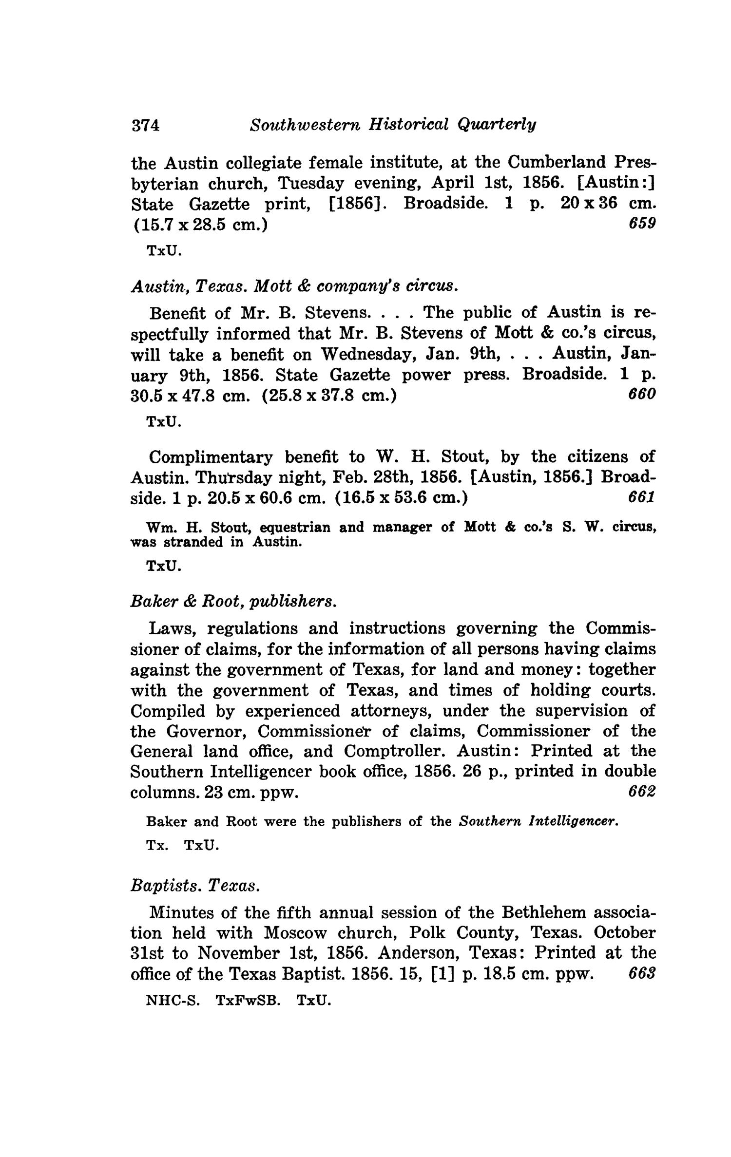 The Southwestern Historical Quarterly, Volume 48, July 1944 - April, 1945
                                                
                                                    374
                                                
