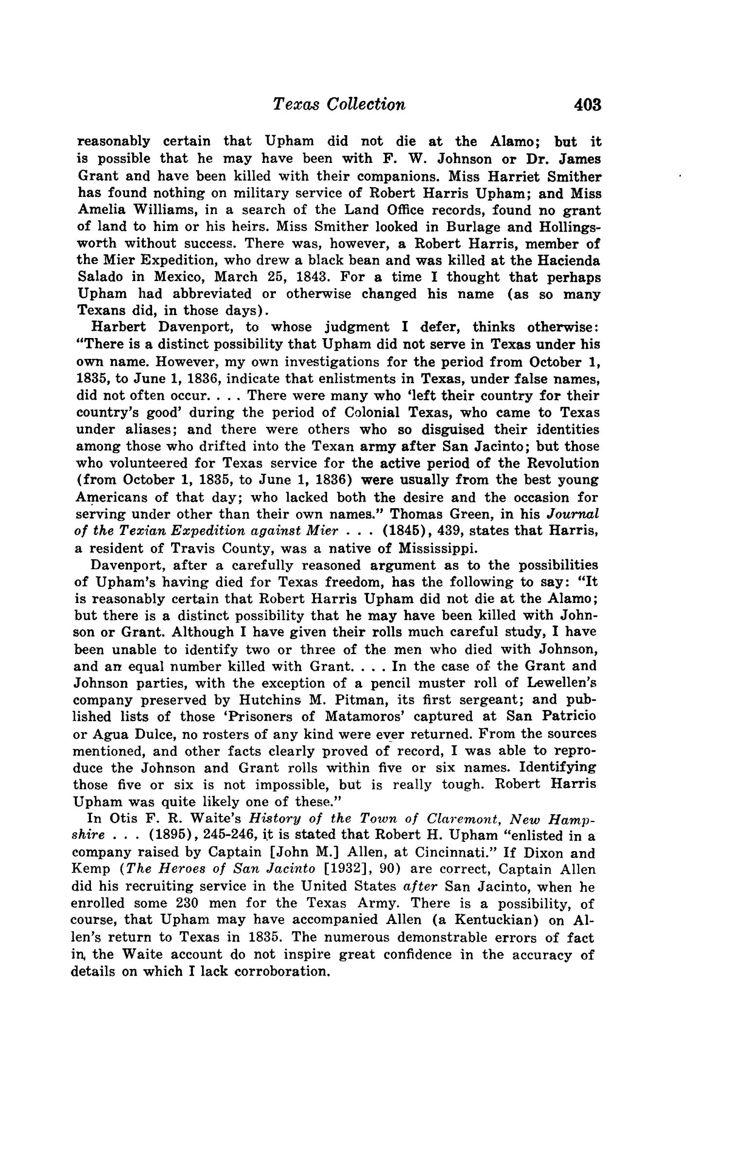 The Southwestern Historical Quarterly, Volume 48, July 1944 - April, 1945
                                                
                                                    403
                                                