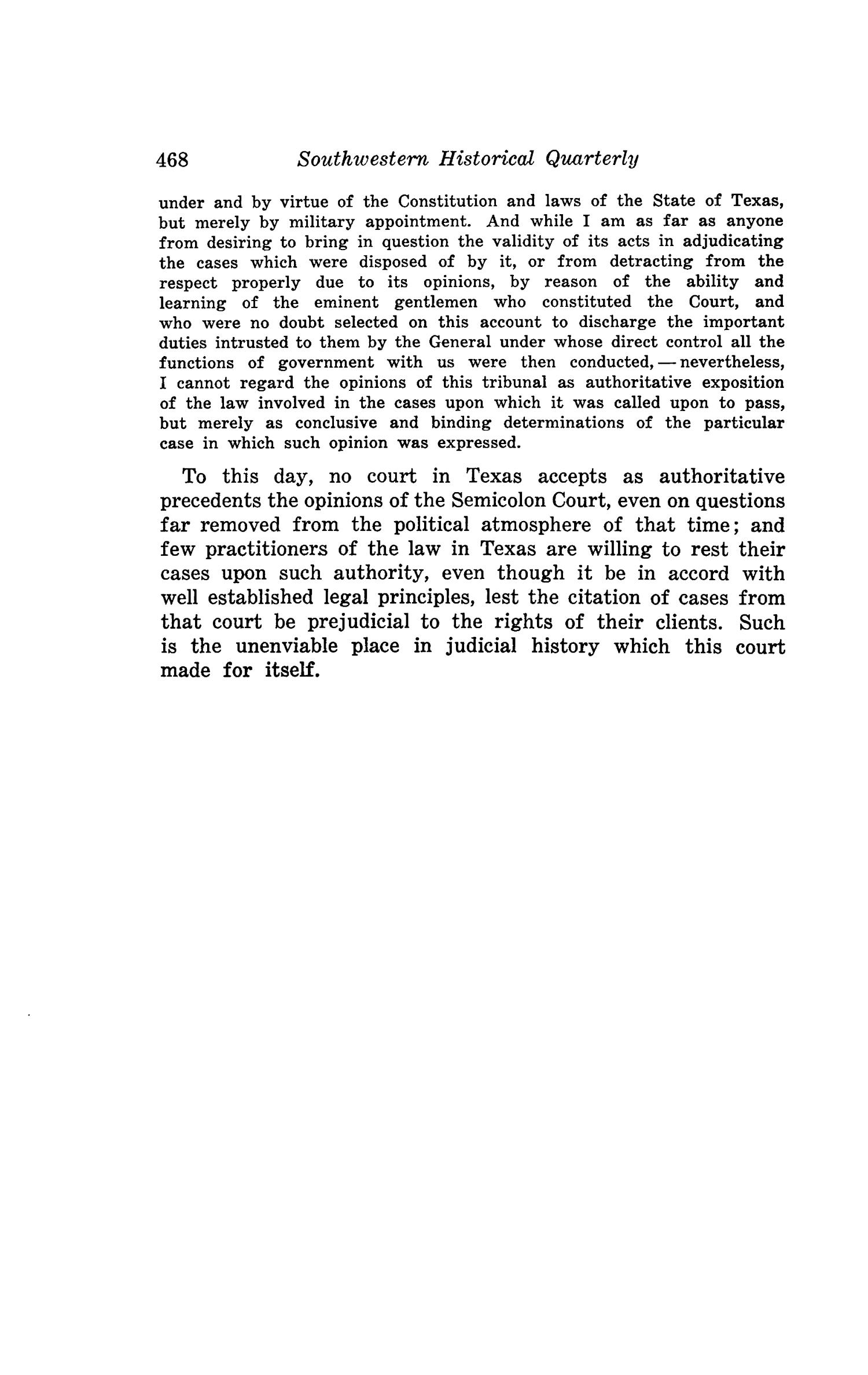 The Southwestern Historical Quarterly, Volume 48, July 1944 - April, 1945
                                                
                                                    468
                                                