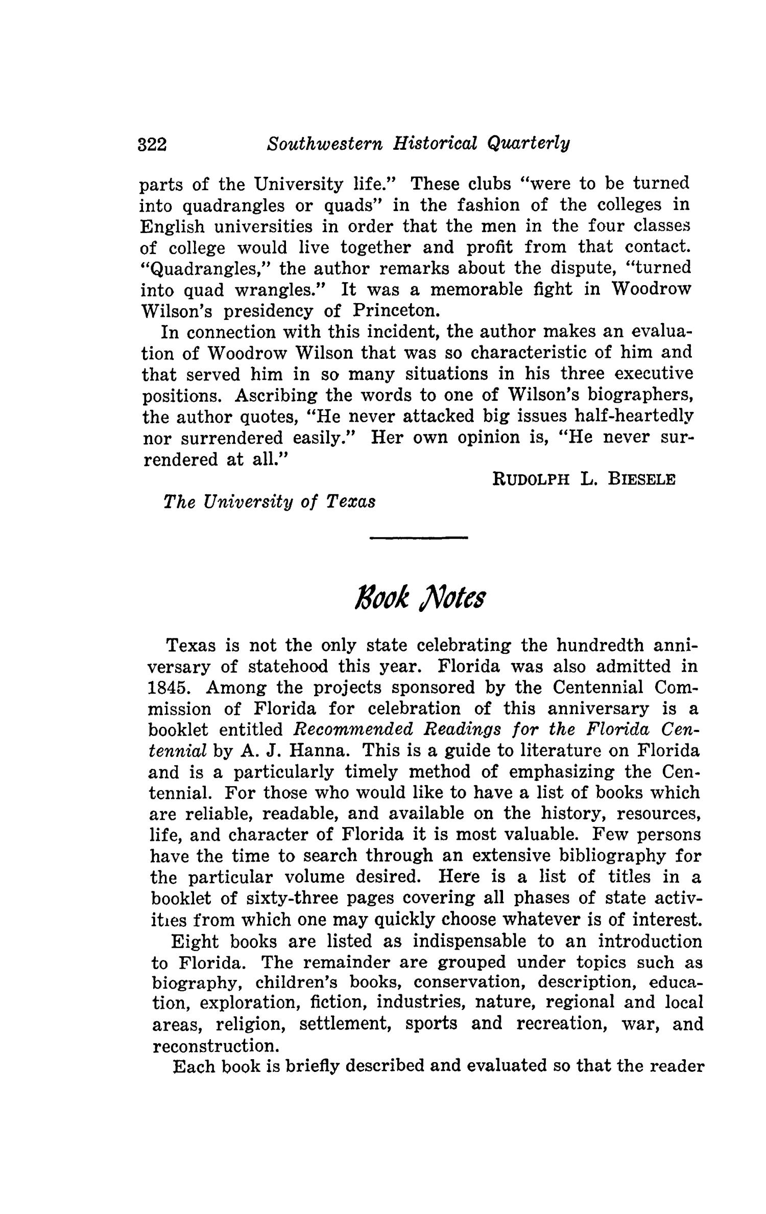 The Southwestern Historical Quarterly, Volume 49, July 1945 - April, 1946
                                                
                                                    322
                                                
