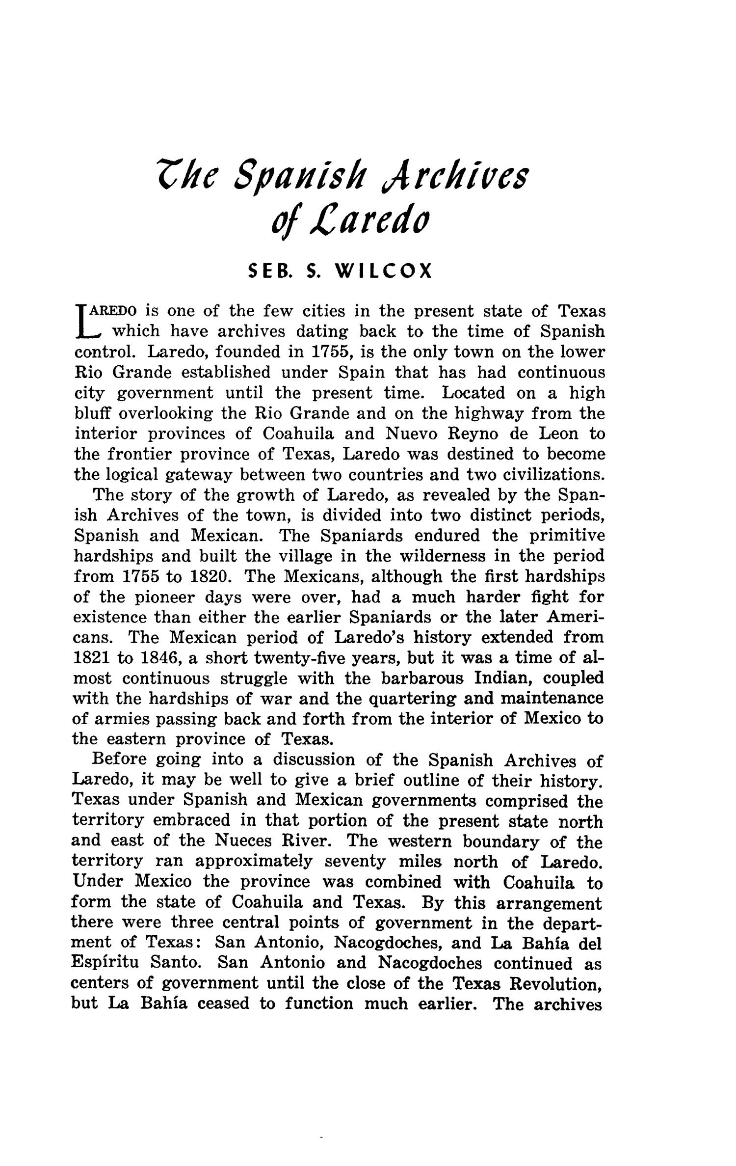 The Southwestern Historical Quarterly, Volume 49, July 1945 - April, 1946
                                                
                                                    341
                                                