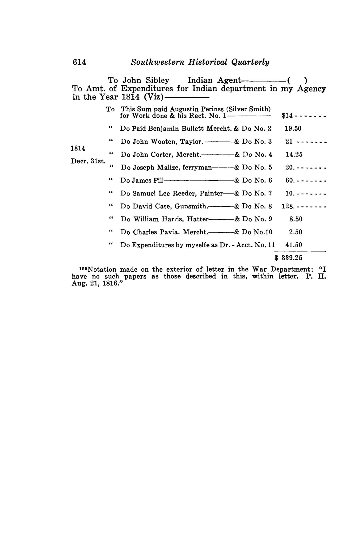 The Southwestern Historical Quarterly, Volume 49, July 1945 - April, 1946
                                                
                                                    614
                                                