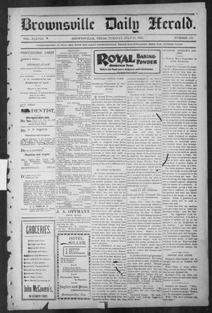Primary view of object titled 'Brownsville Daily Herald (Brownsville, Tex.), Vol. ELEVEN, No. 131, Ed. 1, Tuesday, July 29, 1902'.