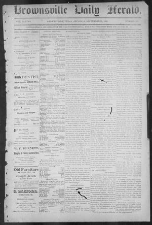 Primary view of object titled 'Brownsville Daily Herald (Brownsville, Tex.), Vol. ELEVEN, No. 167, Ed. 1, Thursday, September 11, 1902'.