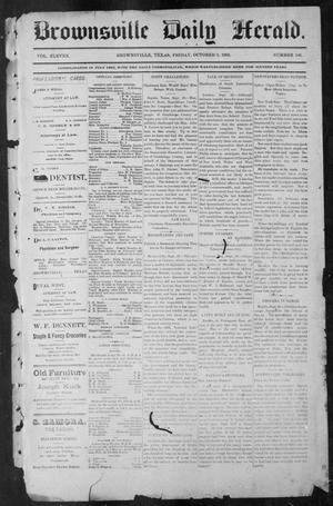 Primary view of object titled 'Brownsville Daily Herald (Brownsville, Tex.), Vol. ELEVEN, No. 186, Ed. 1, Friday, October 3, 1902'.