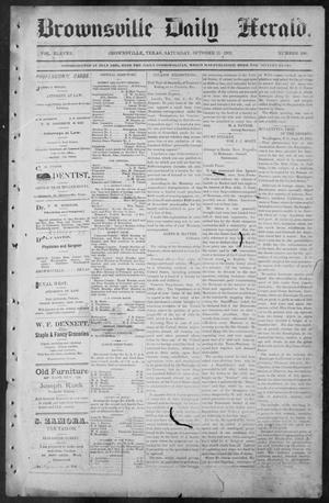 Primary view of object titled 'Brownsville Daily Herald (Brownsville, Tex.), Vol. ELEVEN, No. 193, Ed. 1, Saturday, October 11, 1902'.