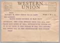 Letter: [Telegram from G. P. Pearson, Jr. to Daniel W. Kempner, March 25, 195…