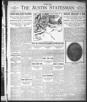 Primary view of object titled 'The Austin Statesman (Austin, Tex.), Vol. 41, No. 18, Ed. 1 Tuesday, January 18, 1910'.