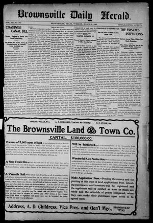 Primary view of object titled 'Brownsville Daily Herald (Brownsville, Tex.), Vol. 12, No. 300, Ed. 1, Tuesday, March 8, 1904'.