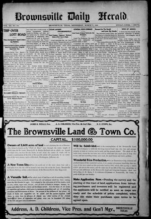 Primary view of object titled 'Brownsville Daily Herald (Brownsville, Tex.), Vol. 12, No. 301, Ed. 1, Wednesday, March 9, 1904'.