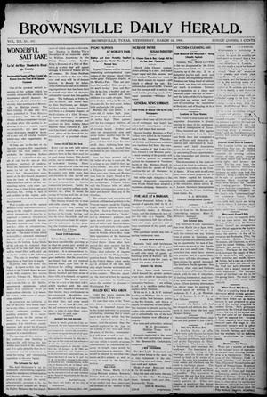 Primary view of object titled 'Brownsville Daily Herald (Brownsville, Tex.), Vol. 12, No. 307, Ed. 1, Wednesday, March 16, 1904'.