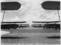 Thumbnail image of item number 1 in: 'Airplanes in Rows (Randolph Field)'.