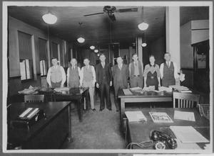 Primary view of object titled 'Group Picture of Employees in a Office Building'.
