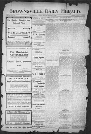 Primary view of object titled 'Brownsville Daily Herald (Brownsville, Tex.), Vol. 14, No. 159, Ed. 1, Friday, January 5, 1906'.