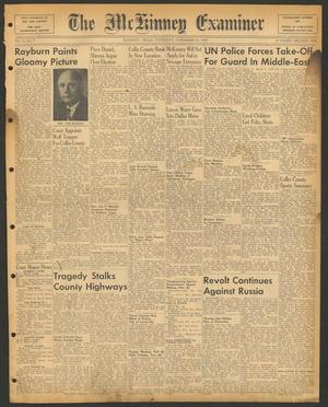 Primary view of object titled 'The McKinney Examiner (McKinney, Tex.), Vol. 71, No. 7, Ed. 1 Thursday, November 15, 1956'.