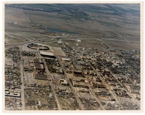 Primary view of object titled 'Aerial View of Denton, Texas'.