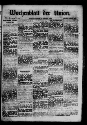 Wochenblatt der Union. (Galveston, Tex.), Vol. 8, No. 46, Ed. 1 Sunday, September 9, 1866