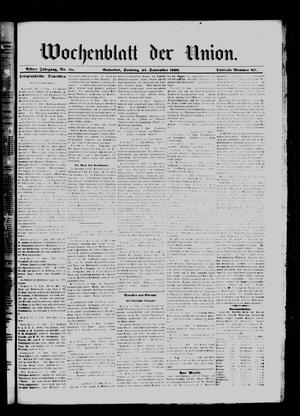 Wochenblatt der Union. (Galveston, Tex.), Vol. 8, No. 48, Ed. 1 Sunday, September 23, 1866