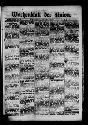 Wochenblatt der Union. (Galveston, Tex.), Vol. 8, No. 50, Ed. 1 Sunday, October 7, 1866