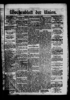 Wochenblatt der Union. (Galveston, Tex.), Vol. 8, No. 51, Ed. 1 Sunday, October 14, 1866