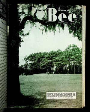 Primary view of object titled 'The Humble Refinery Bee (Houston, Tex.), Vol. 01, No. 16, Ed. 1 Thursday, September 12, 1935'.