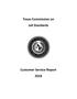 Report: Texas Commission on Jail Standards Customer Service Report: 2018