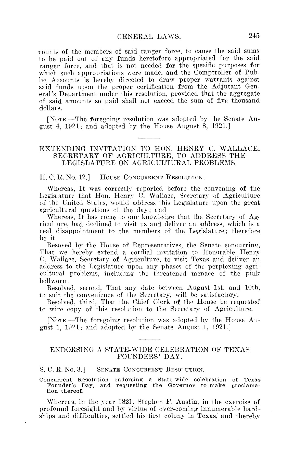 The Laws of Texas, 1921 [Volume 21]
                                                
                                                    [Sequence #]: 253 of 1670
                                                