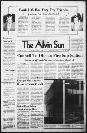Primary view of object titled 'The Alvin Sun (Alvin, Tex.), Vol. 90, No. 103, Ed. 1 Tuesday, January 1, 1980'.