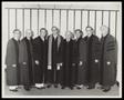 Photograph: [Bishop W. McFerrin Stowe and his Cabinet]