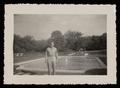 Photograph: [World War II Soldier Posing in Cameron Park]