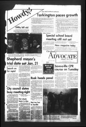 Primary view of object titled 'Cleveland Advocate (Cleveland, Tex.), Vol. 61, No. 2, Ed. 1 Saturday, January 5, 1980'.