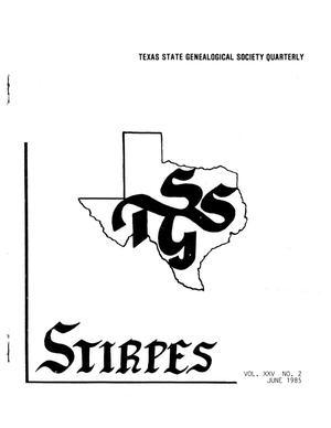 Primary view of object titled 'Stirpes, Volume 25, Number 2, June 1985'.