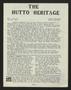 Journal/Magazine/Newsletter: The Hutto Heritage (Hutto, Tex.), Vol. 1, No. 18, Ed. 1 Tuesday, June…