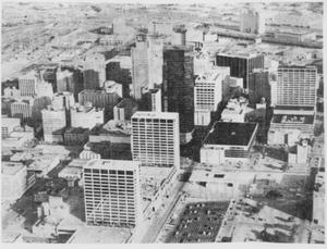 Primary view of object titled 'Aerial View of Downtown Fort Worth'.