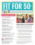 Primary view of Fit For 50+, Catalog for Denton Senior Center: June 2018