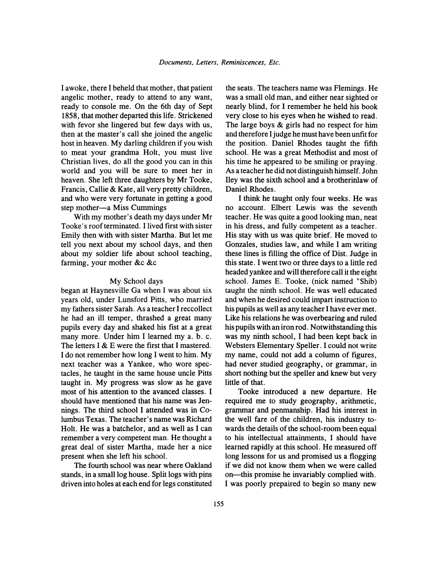 Nesbitt Memorial Library Journal, Volume 6, Number 3, September 1996
                                                
                                                    155
                                                