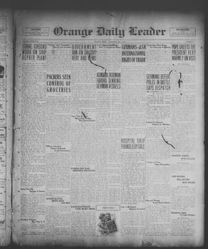 Primary view of object titled 'Orange Daily Leader (Orange, Tex.), Vol. 15, No. 4, Ed. 1 Saturday, January 4, 1919'.