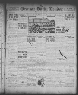 Primary view of object titled 'Orange Daily Leader (Orange, Tex.), Vol. 15, No. 21, Ed. 1 Friday, January 24, 1919'.