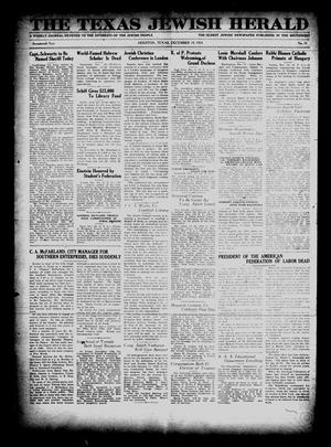 Primary view of object titled 'The Texas Jewish Herald (Houston, Tex.), Vol. 17, No. 16, Ed. 1 Thursday, December 18, 1924'.